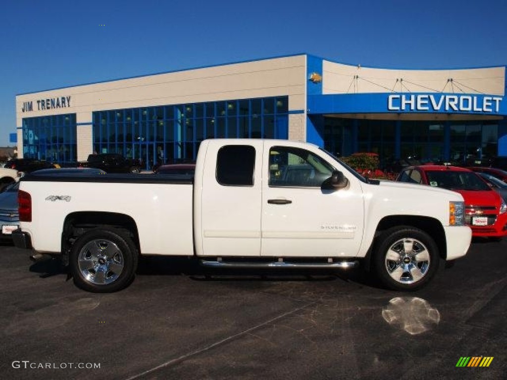 2009 Silverado 1500 LT Extended Cab 4x4 - Summit White / Light Titanium photo #1