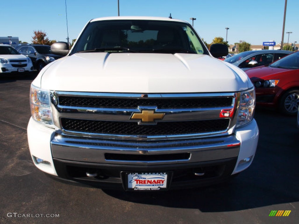 2009 Silverado 1500 LT Extended Cab 4x4 - Summit White / Light Titanium photo #7