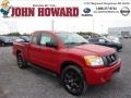 2012 Red Alert Nissan Titan SV King Cab 4x4  photo #1