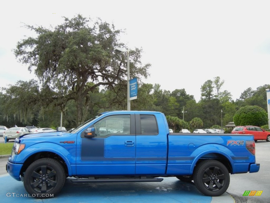 Blue Flame Metallic 2013 Ford F150 FX2 SuperCab Exterior Photo #71918523