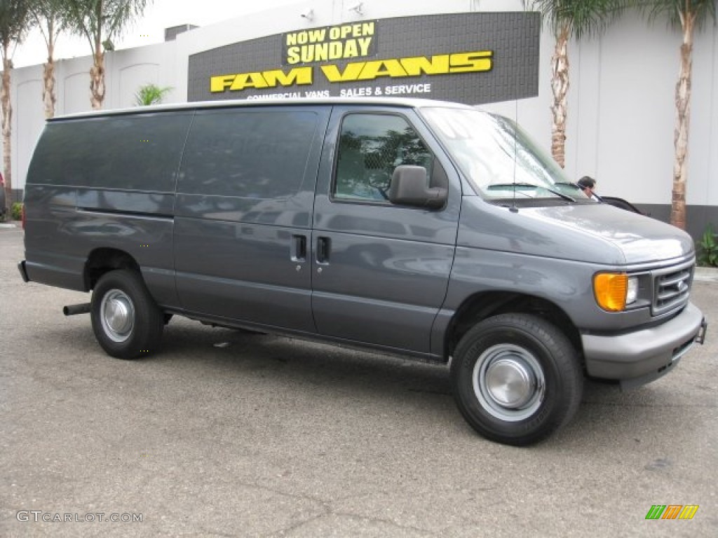 2006 E Series Van E350 Commercial - Dark Shadow Grey Metallic / Medium Flint Grey photo #1