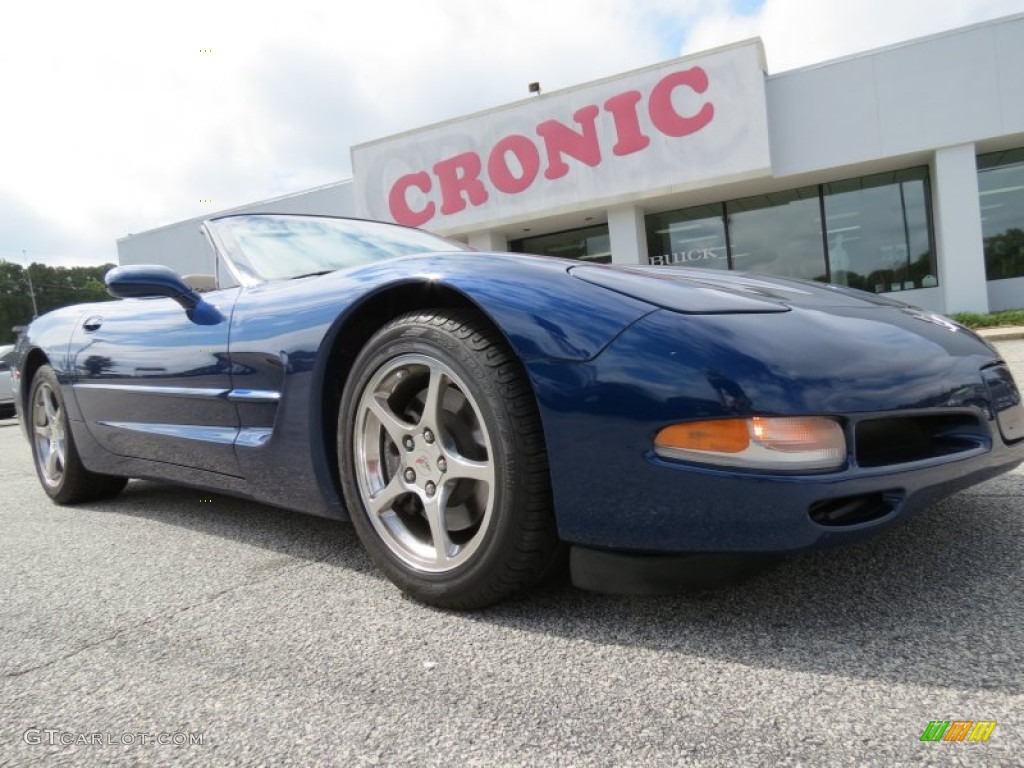 2004 Corvette Convertible - LeMans Blue Metallic / Shale photo #1