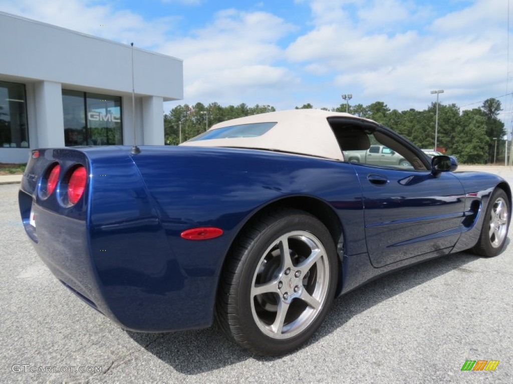 2004 Corvette Convertible - LeMans Blue Metallic / Shale photo #25