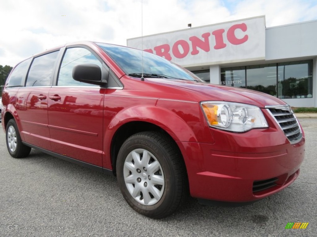 2010 Town & Country LX - Inferno Red Crystal Pearl / Medium Slate Gray/Light Shale photo #1