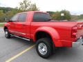 2008 Flame Red Dodge Ram 3500 Laramie Mega Cab 4x4 Dually  photo #5