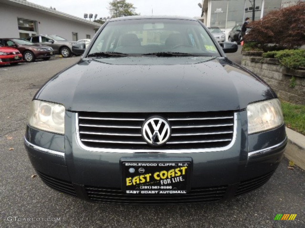 2003 Passat GL Sedan - Blue Anthracite Pearl / Grey photo #2