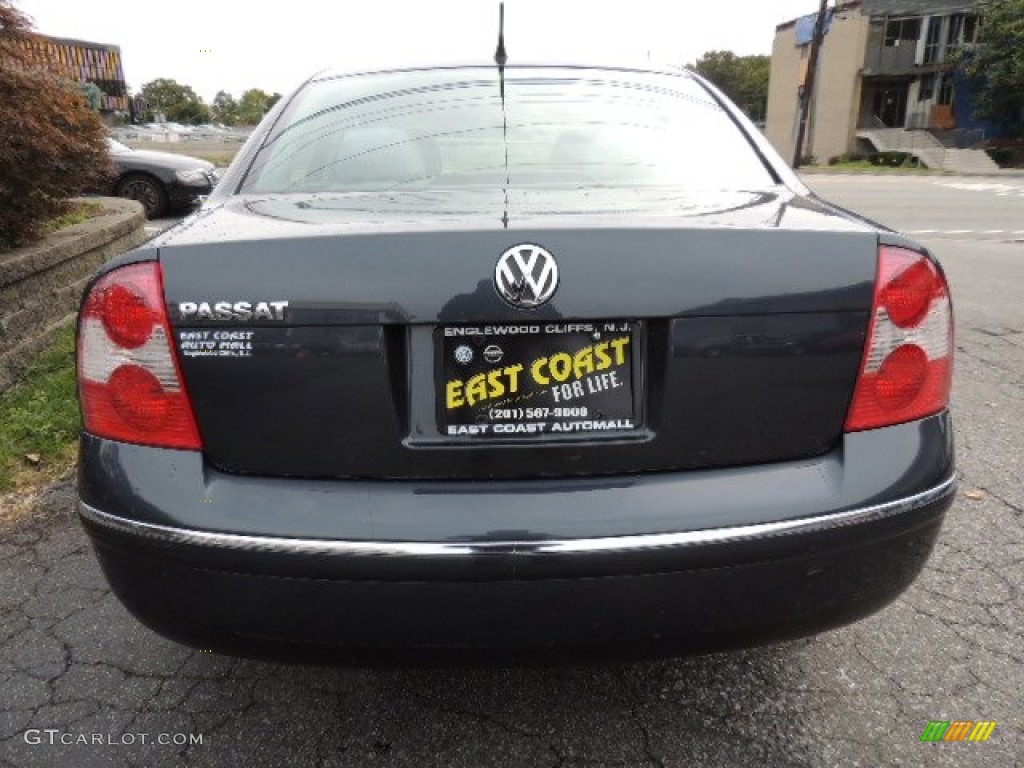 2003 Passat GL Sedan - Blue Anthracite Pearl / Grey photo #5