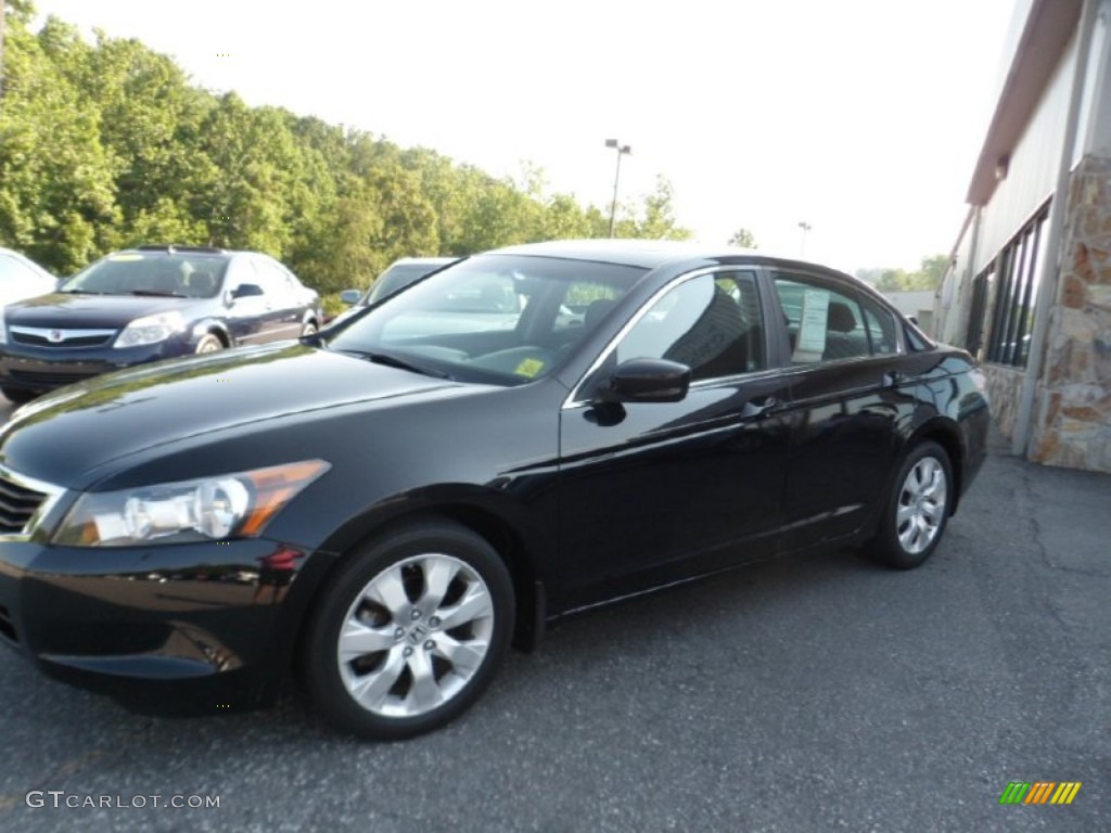 2008 Accord EX Sedan - Nighthawk Black Pearl / Gray photo #4
