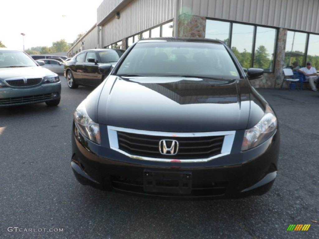 2008 Accord EX Sedan - Nighthawk Black Pearl / Gray photo #8