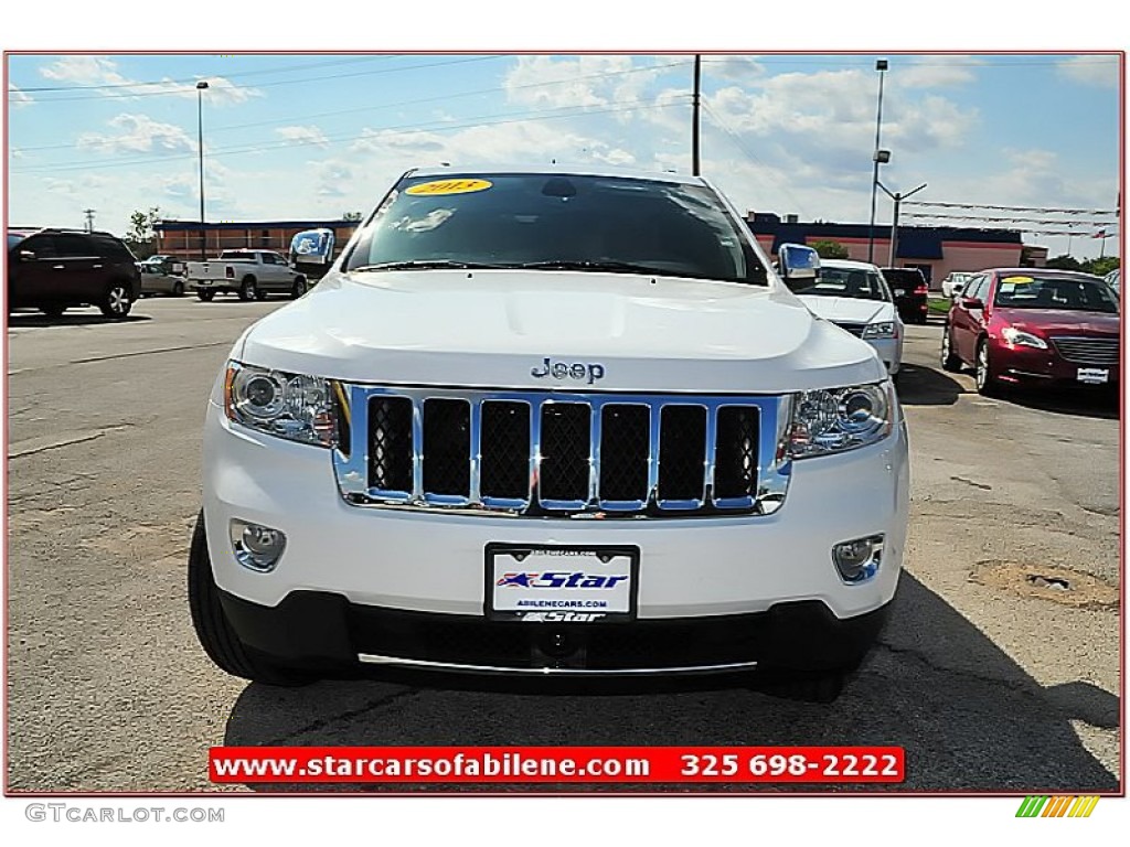 2013 Grand Cherokee Overland Summit 4x4 - Bright White / New Saddle/Black photo #8