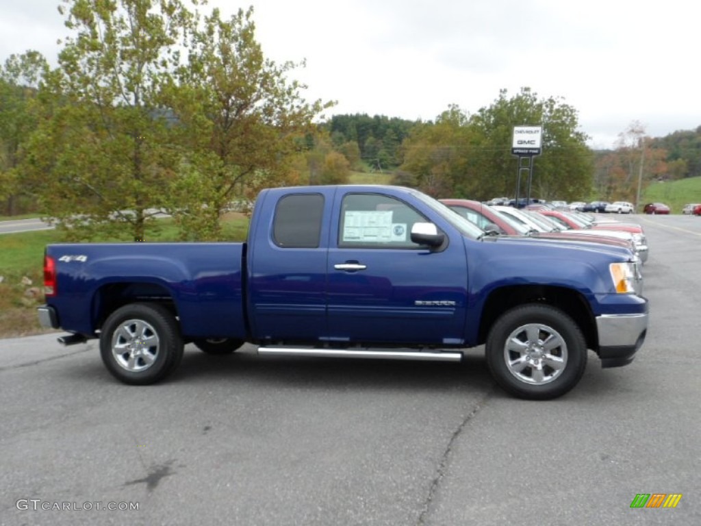 Heritage Blue Metallic 2013 GMC Sierra 1500 SLE Extended Cab 4x4 Exterior Photo #71926548