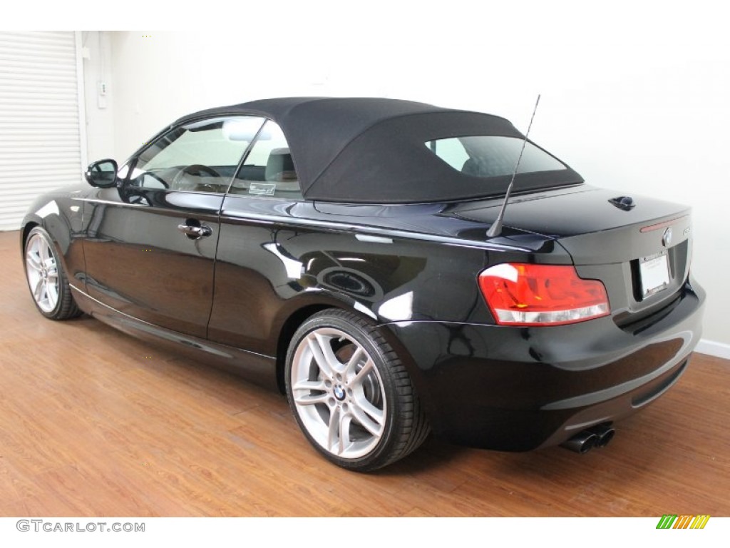 2012 1 Series 135i Convertible - Jet Black / Black photo #6