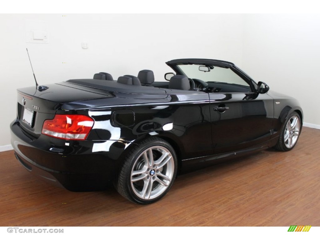 2012 1 Series 135i Convertible - Jet Black / Black photo #7
