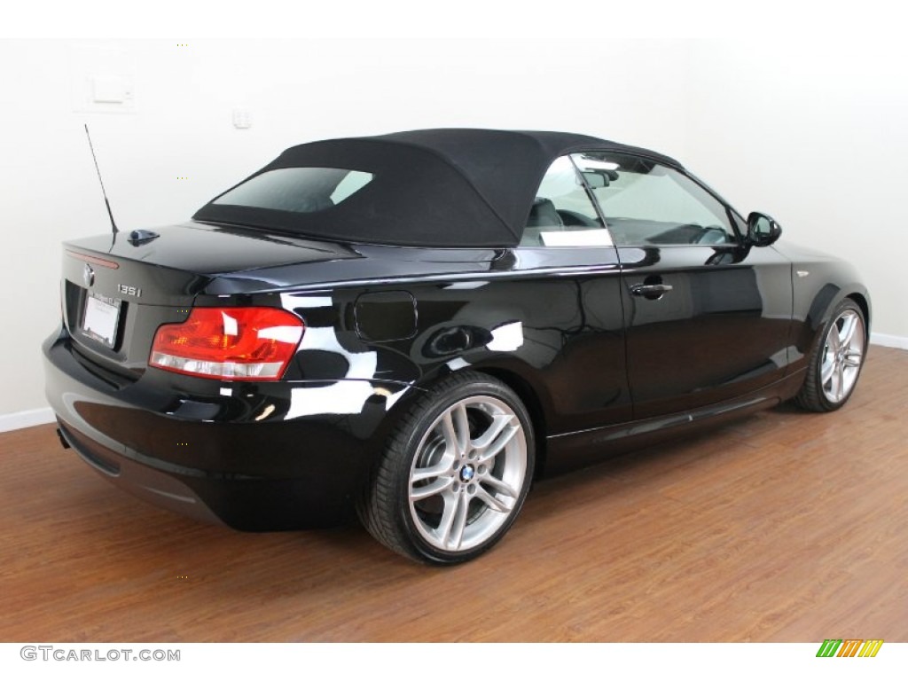 2012 1 Series 135i Convertible - Jet Black / Black photo #8