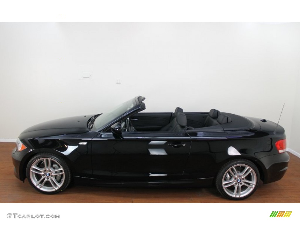 2012 1 Series 135i Convertible - Jet Black / Black photo #11