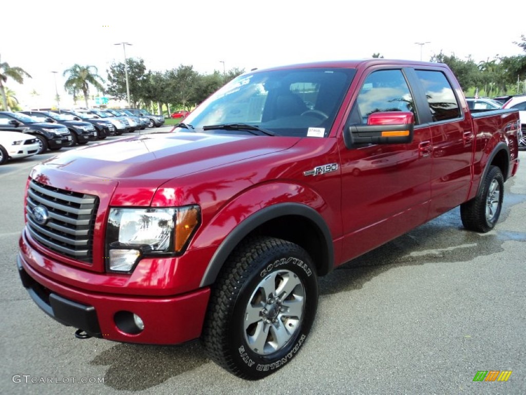 Red Candy Metallic 2011 Ford F150 FX4 SuperCrew 4x4 Exterior Photo #71927853