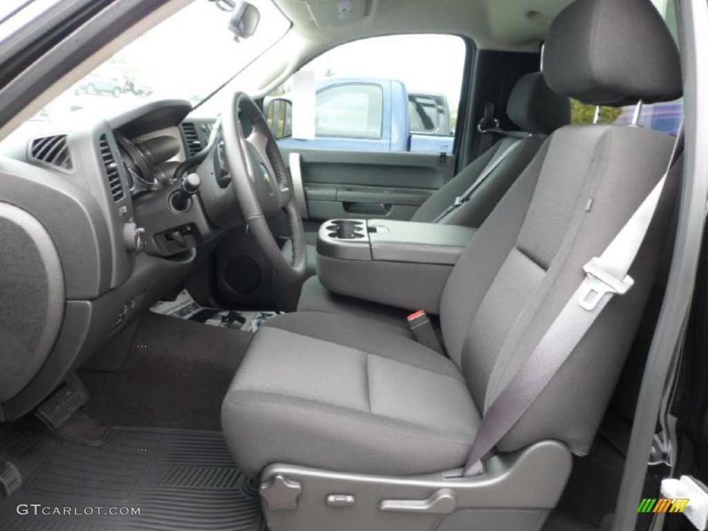 Ebony Interior 2013 Chevrolet Silverado 1500 LT Regular Cab 4x4 Photo #71929314