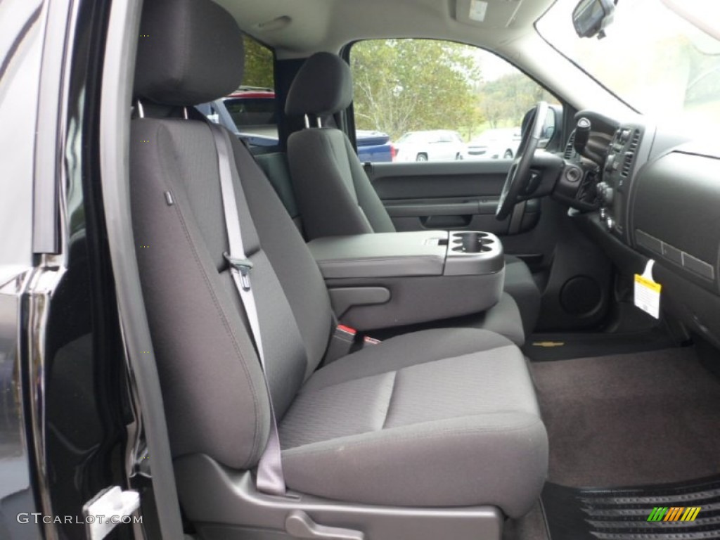 Ebony Interior 2013 Chevrolet Silverado 1500 LT Regular Cab 4x4 Photo #71929653