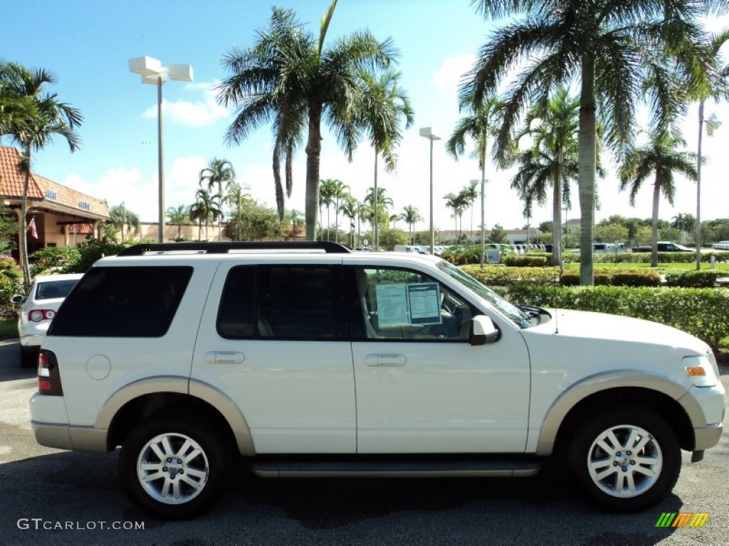 2010 Explorer Eddie Bauer - White Suede / Camel photo #5