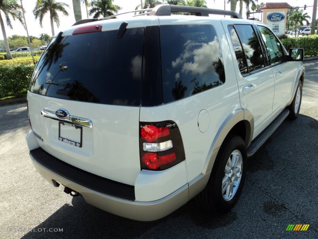 2010 Explorer Eddie Bauer - White Suede / Camel photo #6