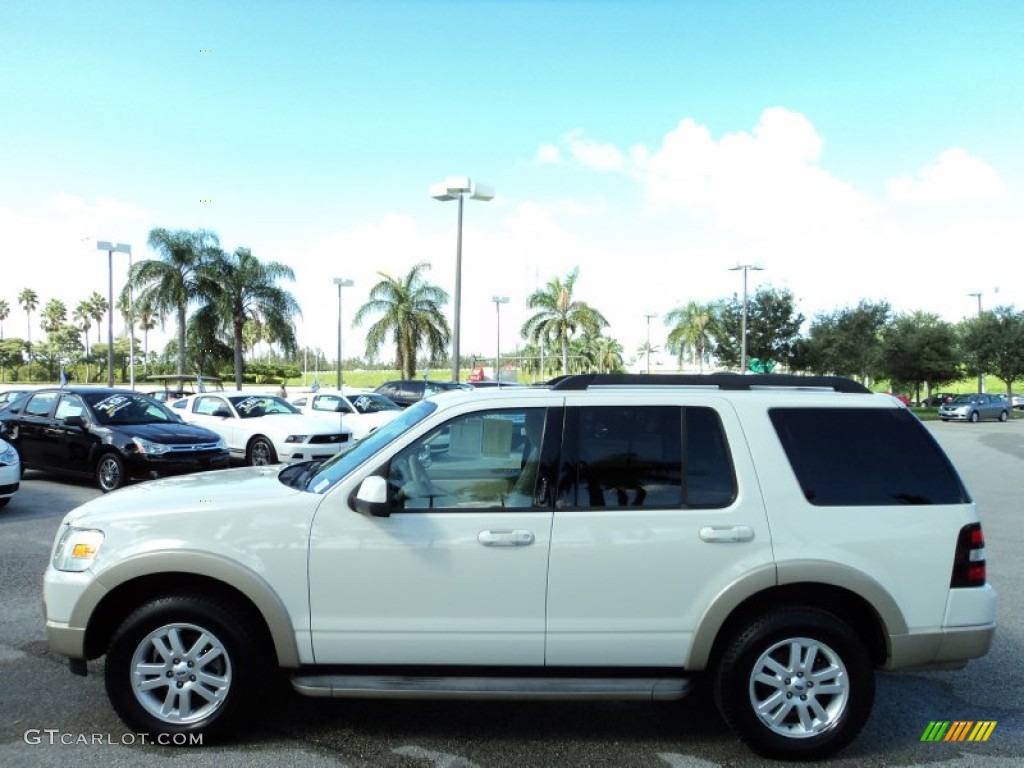 2010 Explorer Eddie Bauer - White Suede / Camel photo #12