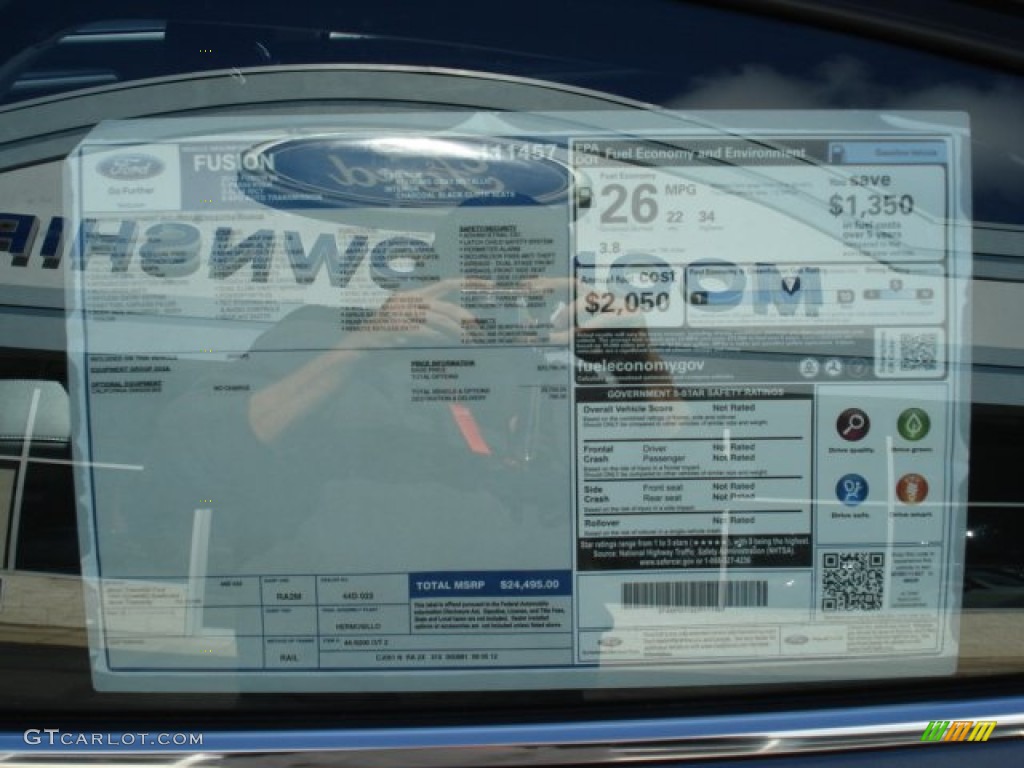 2013 Ford Fusion SE Window Sticker Photo #71931898