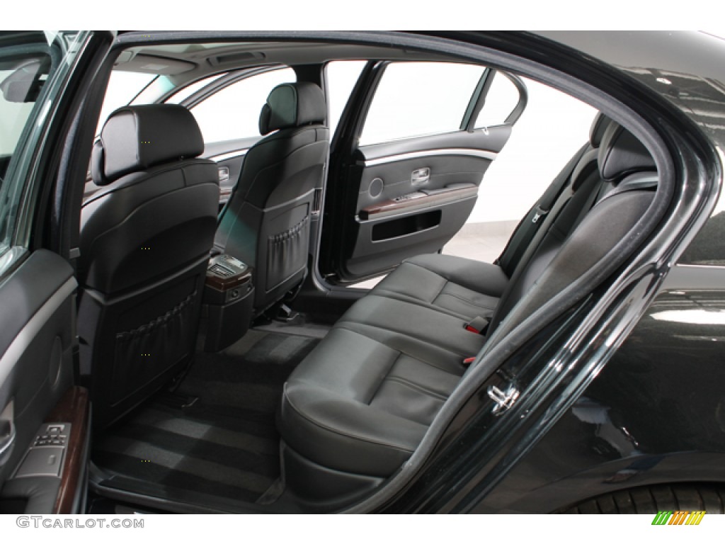 Black Interior 2007 BMW 7 Series 750Li Sedan Photo #71932272