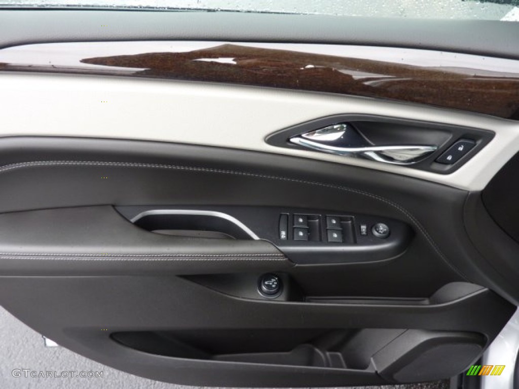 2013 Cadillac SRX Luxury AWD Light Titanium/Ebony Door Panel Photo #71934129