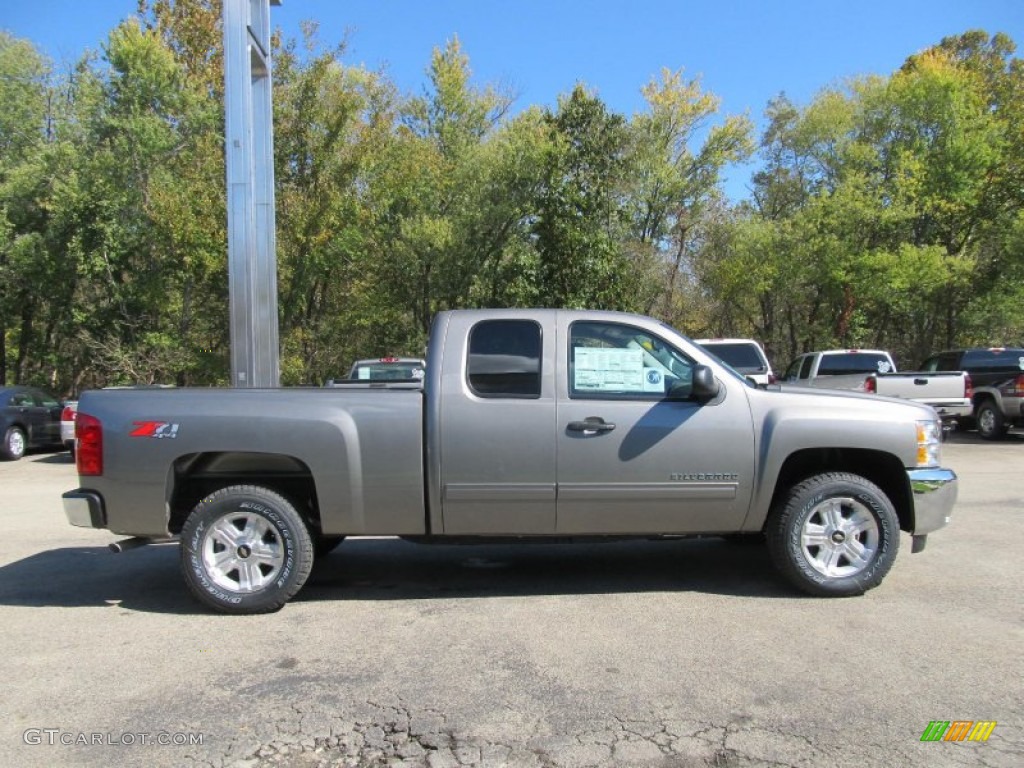 2013 Silverado 1500 LT Extended Cab 4x4 - Graystone Metallic / Ebony photo #7