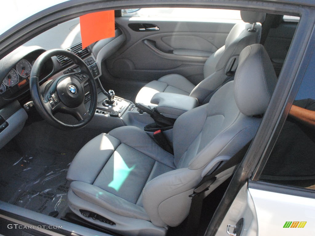 2005 M3 Coupe - Titanium Silver Metallic / Grey photo #12