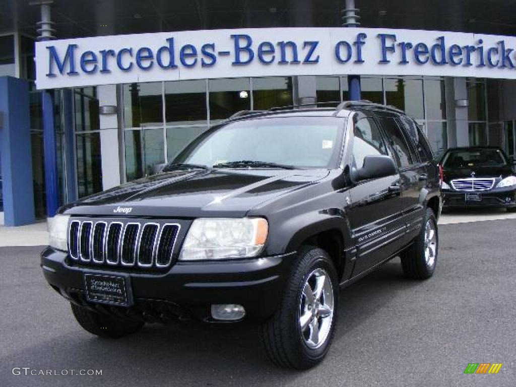 2001 Grand Cherokee Limited 4x4 - Black / Agate/Light Taupe photo #1