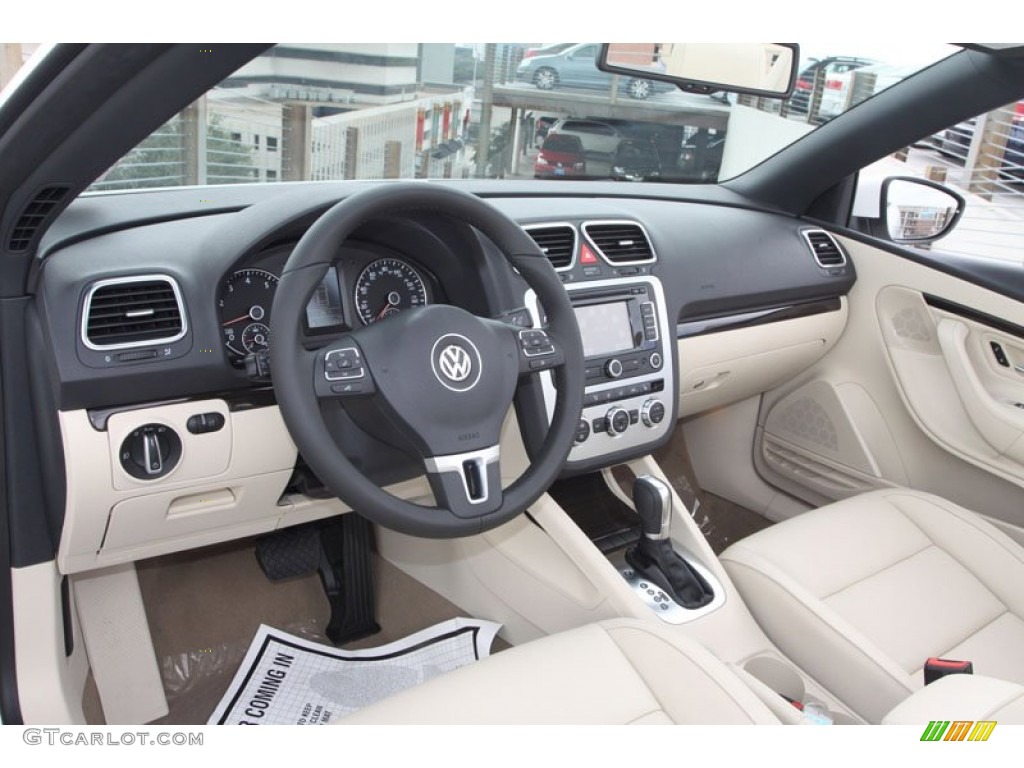 Cornsilk Beige Interior 2013 Volkswagen Eos Lux Photo #71937381