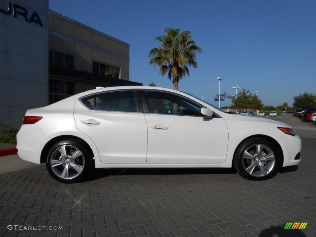 2013 ILX 2.0L Premium - Bellanova White Pearl / Parchment photo #8