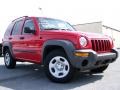 2002 Flame Red Jeep Liberty Sport 4x4  photo #6