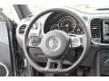 2012 Volkswagen Beetle Titan Black Interior Steering Wheel Photo