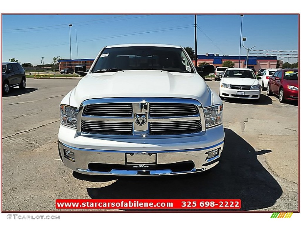 2012 Ram 1500 Lone Star Quad Cab - Bright White / Light Pebble Beige/Bark Brown photo #10