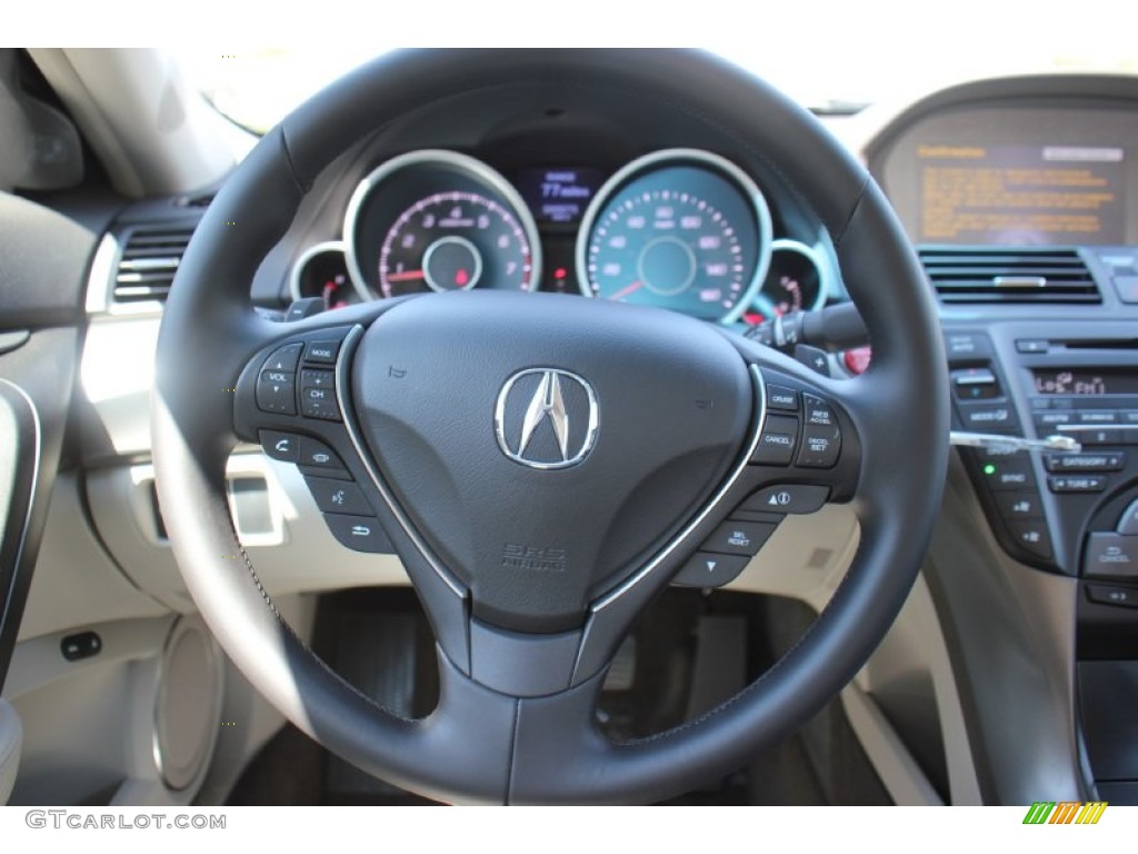 2013 Acura TL Advance Graystone Steering Wheel Photo #71939427