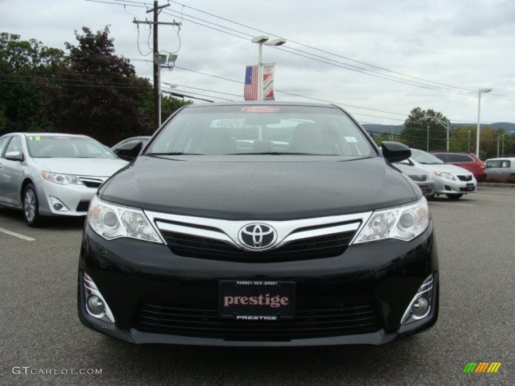 2012 Camry XLE V6 - Attitude Black Metallic / Ash photo #2