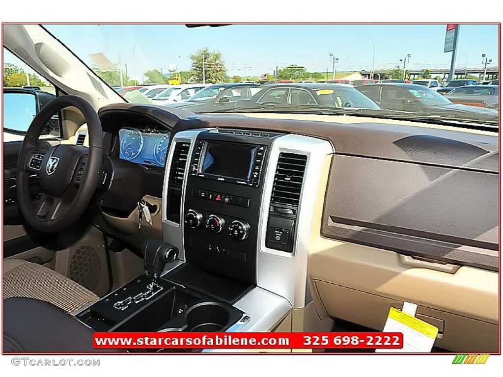 2012 Ram 1500 Lone Star Quad Cab - Bright White / Light Pebble Beige/Bark Brown photo #24