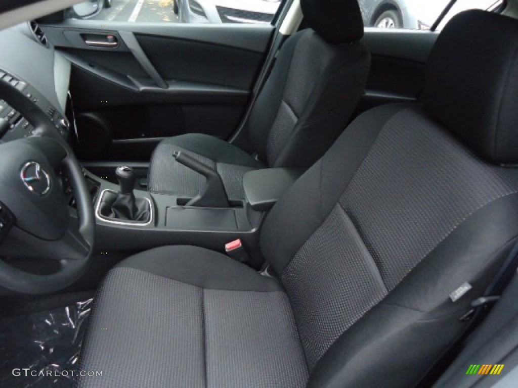 Black Interior 2013 Mazda MAZDA3 i SV 4 Door Photo #71940237