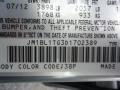 38P: Liquid Silver Metallic 2013 Mazda MAZDA3 i SV 4 Door Color Code