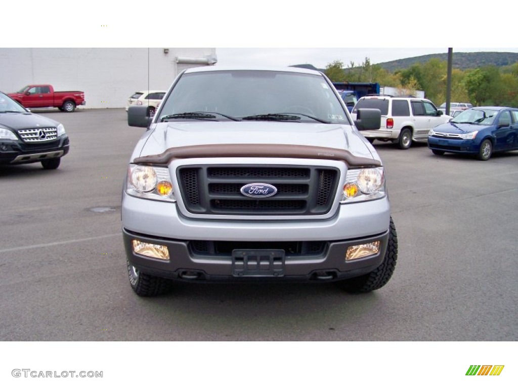 2004 F150 FX4 SuperCab 4x4 - Silver Metallic / Black/Medium Flint photo #2