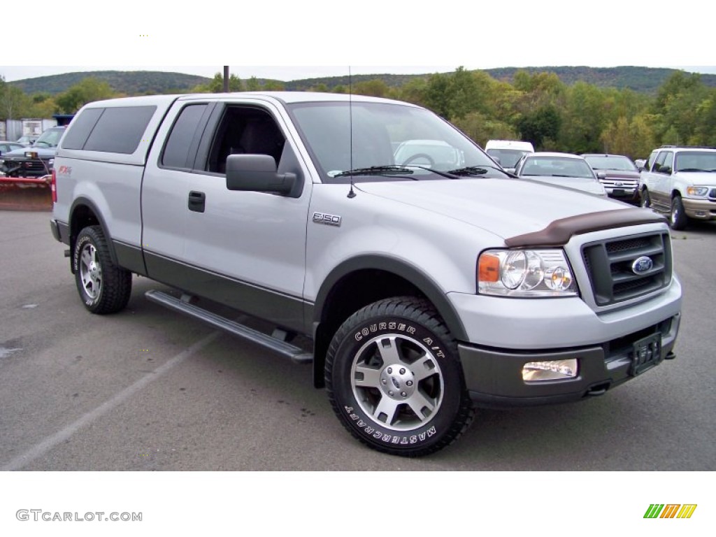 2004 F150 FX4 SuperCab 4x4 - Silver Metallic / Black/Medium Flint photo #3