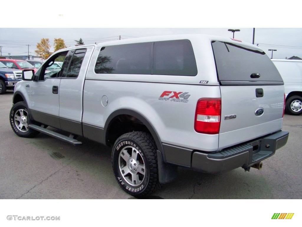 2004 F150 FX4 SuperCab 4x4 - Silver Metallic / Black/Medium Flint photo #7