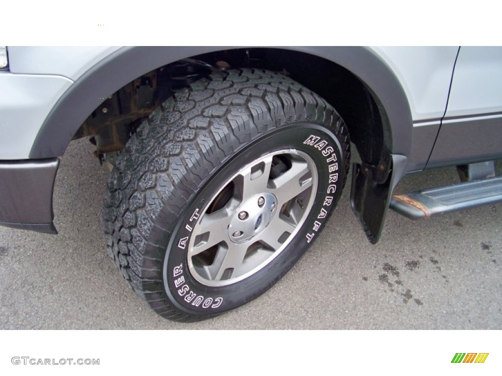 2004 F150 FX4 SuperCab 4x4 - Silver Metallic / Black/Medium Flint photo #10