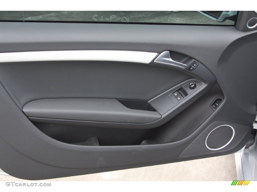 2011 Audi S5 4.2 FSI quattro Coupe Black Silk Nappa Leather Door Panel Photo #71943028