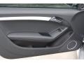 Black Silk Nappa Leather 2011 Audi S5 4.2 FSI quattro Coupe Door Panel