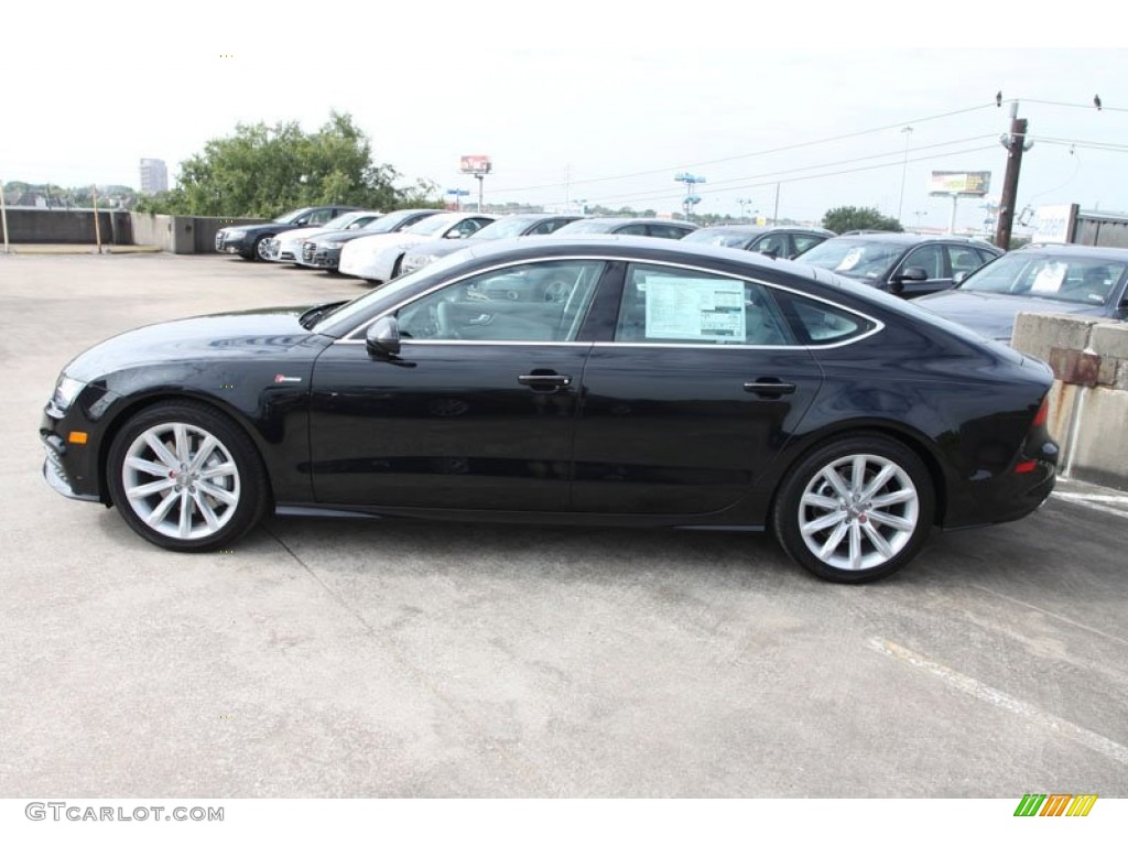 Phantom Black Pearl Effect 2013 Audi A7 3.0T quattro Prestige Exterior Photo #71944255