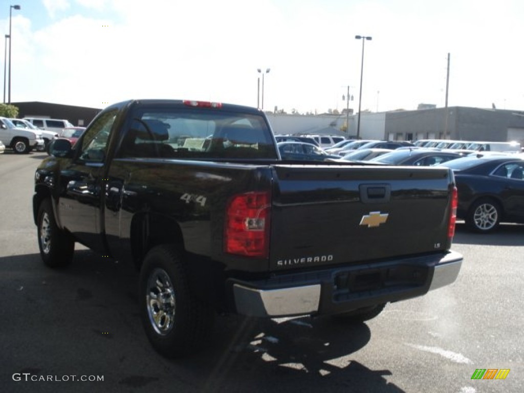 2013 Silverado 1500 Work Truck Regular Cab 4x4 - Black / Dark Titanium photo #6