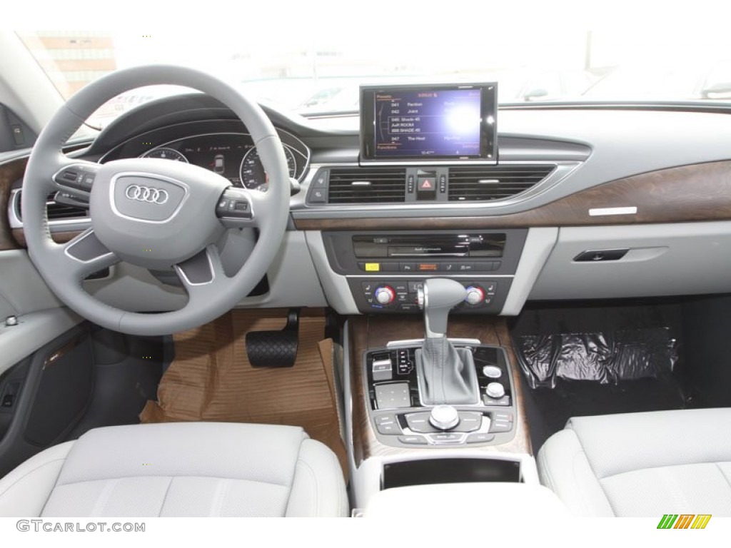 2013 Audi A7 3.0T quattro Prestige Titanium Gray Dashboard Photo #71944516